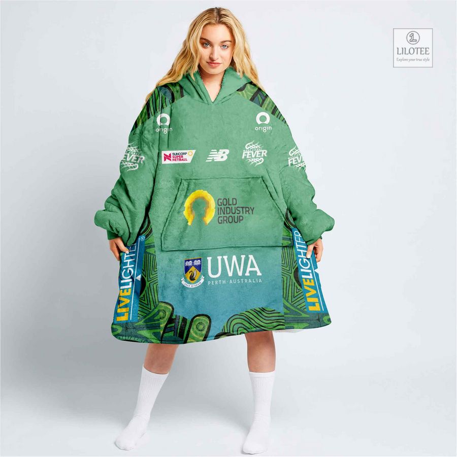 Personalized Netball West Coast Fever Indigenous Blanket Hoodie 10