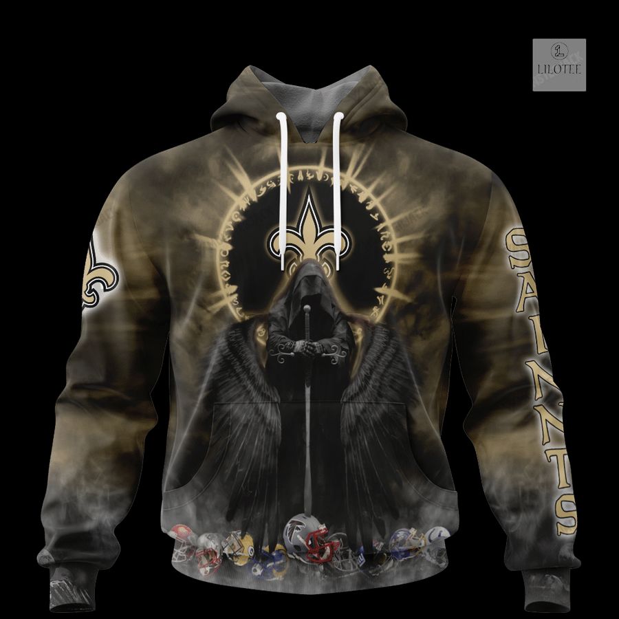 Personalized New Orleans Saints Dark Angel 3D Zip Hoodie, Shirt 16