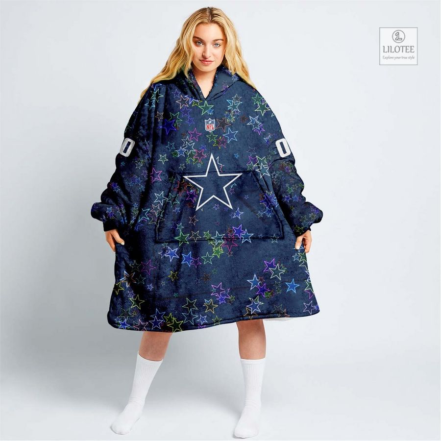 Personalized NFL Dallas Cowboys Blanket Hoodie 10