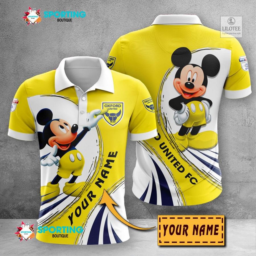 Personalized Oxford United F.C Mickey Mouse EFL 3D Hoodie, Shirt 23