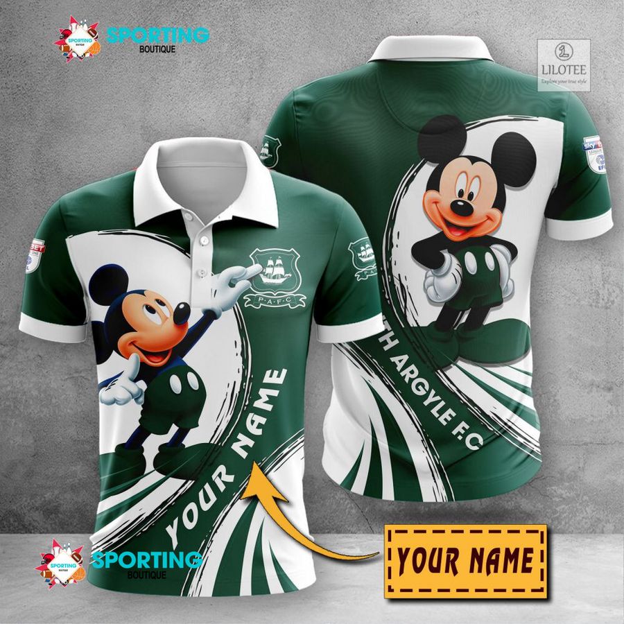 Personalized Plymouth Argyle F.C Mickey Mouse EFL 3D Hoodie, Shirt 22
