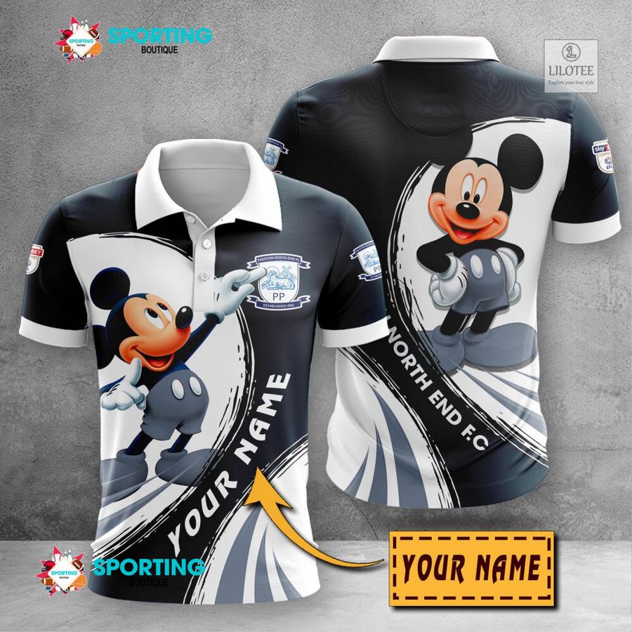 Personalized Preston North End F.C Mickey Mouse EFL 3D Hoodie, Shirt 22