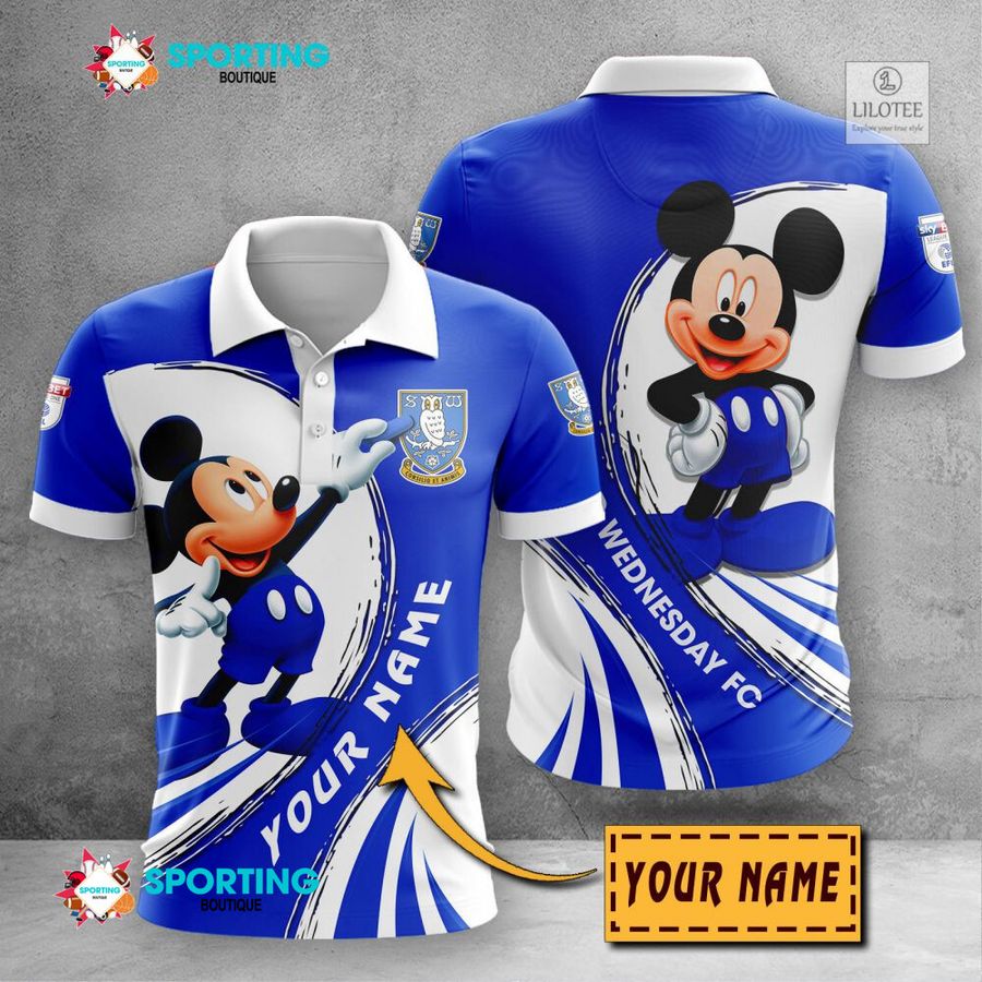 Personalized Sheffield Wednesday Mickey Mouse EFL 3D Hoodie, Shirt 23