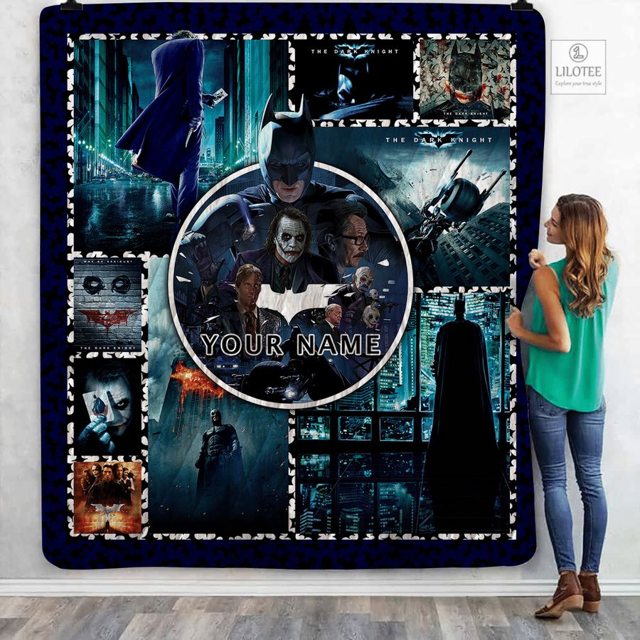 Alternative view of Personalized The Dark Knight Batman Joker Quilt
