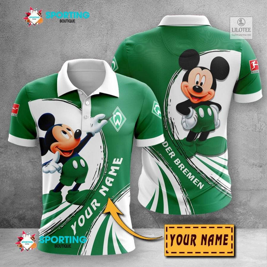 Personalized Werder Bremen Mickey Mouse 3D Shirt, hoodie 23