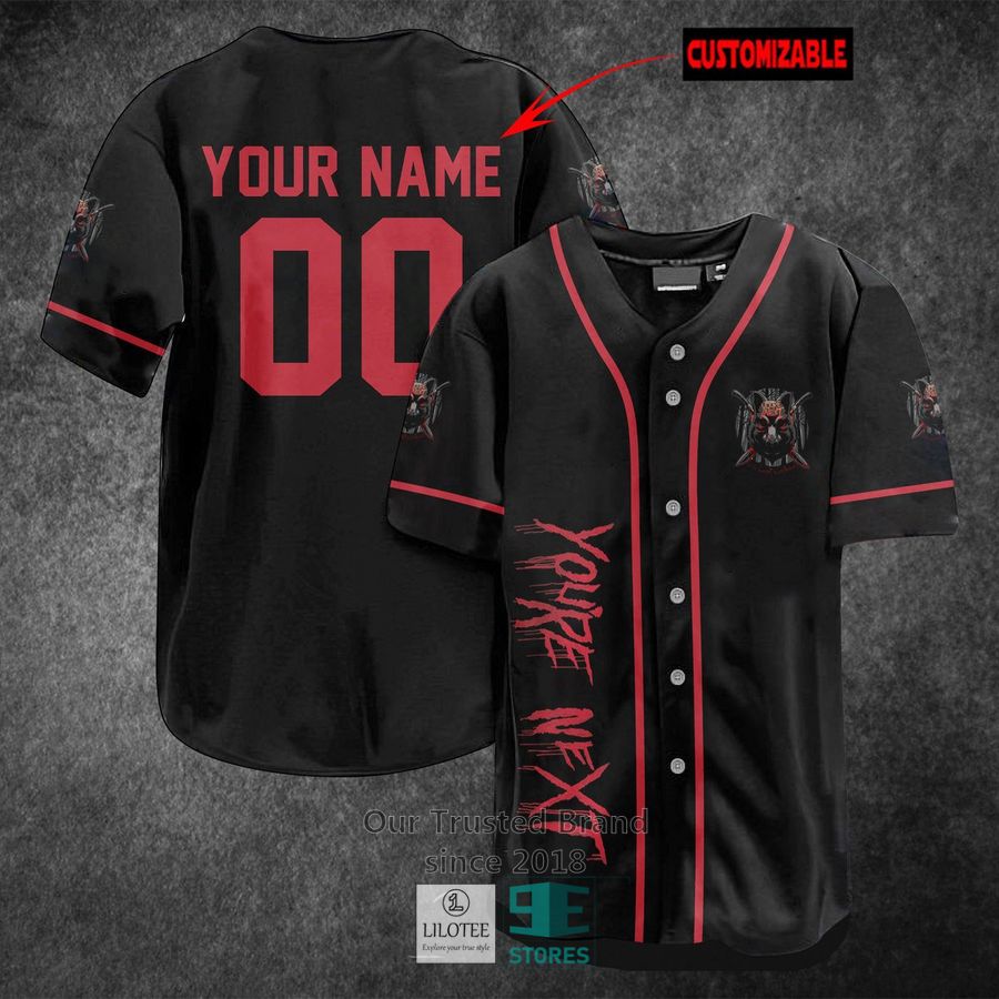 Personalized You're next Horror Movie Baseball Jersey 3