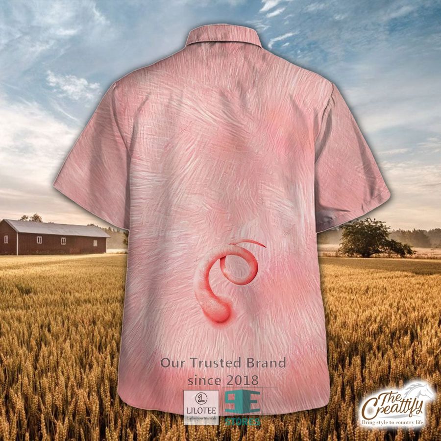 Alternative view of Pig Cattle Hawaiian Shirt