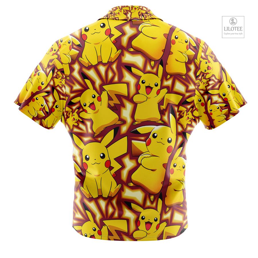 Pikachu Pokemon Short Sleeve Hawaiian Shirt 5