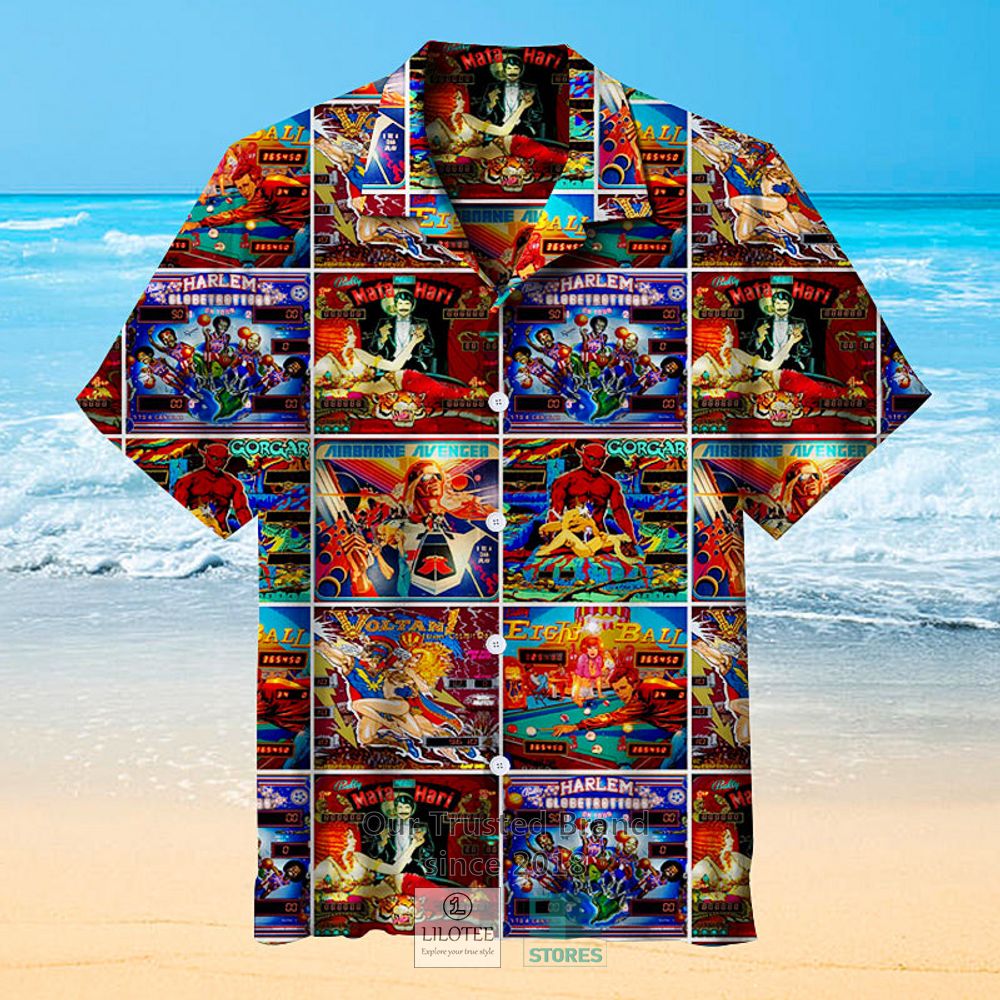 Pinball Collection Color Hawaiian Shirt 4