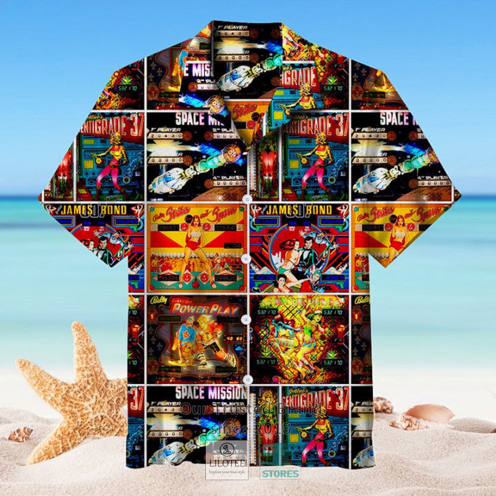 Pinball Collection Hawaiian Shirt 3