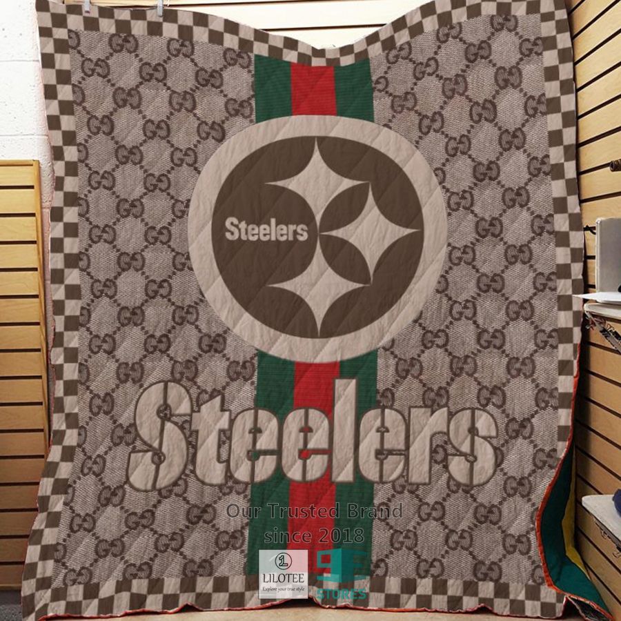 Pittsburgh Steelers Gucci NFL Quilt 7