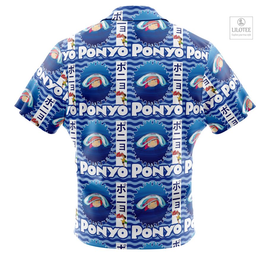 Ponyo Studio Ghibli Short Sleeve Hawaiian Shirt 5