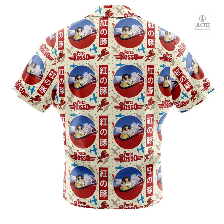 Porco Rosso Studio Ghibli Short Sleeve Hawaiian Shirt 12