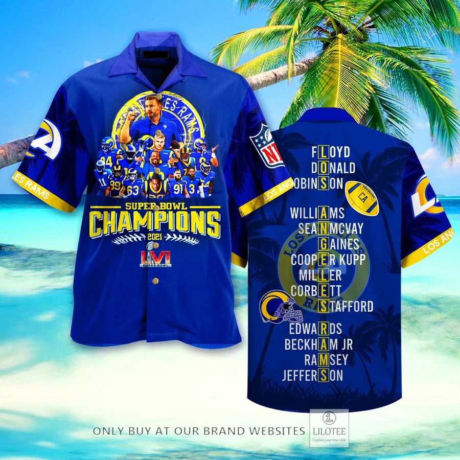 Premium Lars Super Bowl Champions La Rams Hawaiian Shirt 2