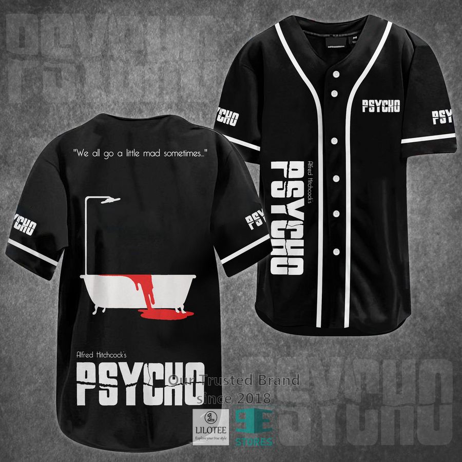 Psycho Horror Movie Baseball Jersey 3