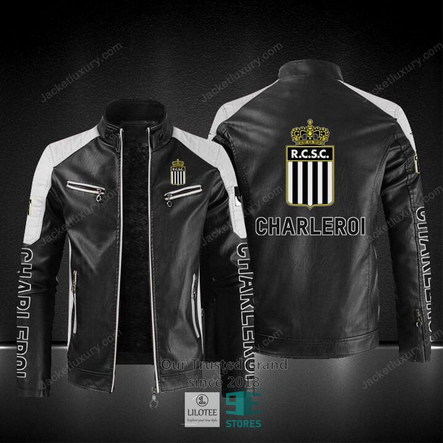 R. Charleroi S.C Block Leather Jacket 8