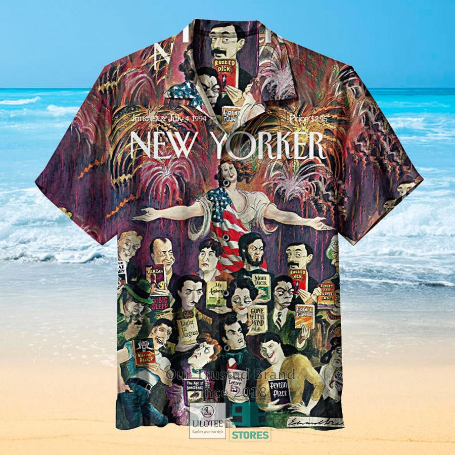 Recognizing outstanding New York writers of the last century Casual Hawaiian Shirt 4