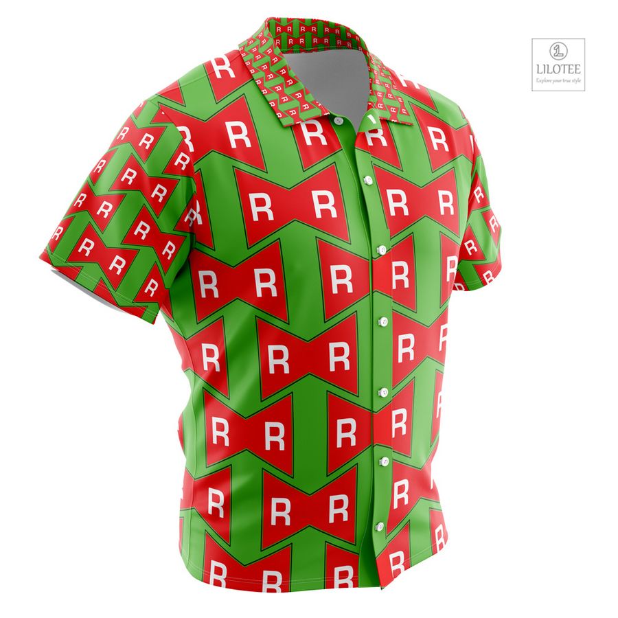 Red Ribbon Army Dragon Ball Short Sleeve Hawaiian Shirt 3