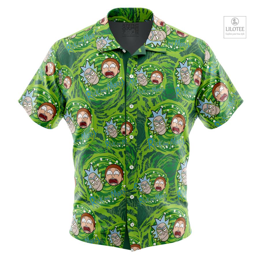 Rick and Morty Trippy Cosmic Rick Short Sleeve Hawaiian Shirt 11