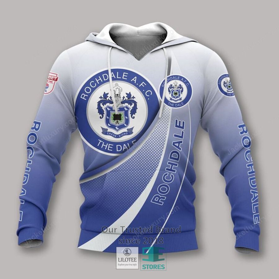 Rochdale AFC Blue Polo Shirt, Hoodie 22