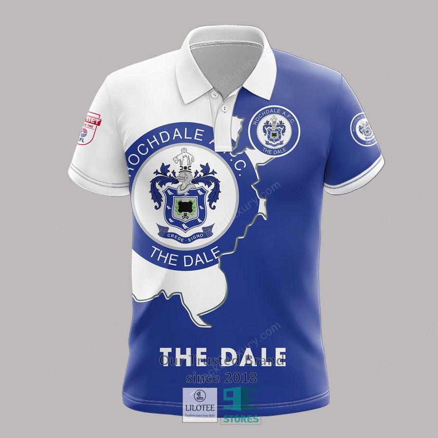 Rochdale AFC The Dale blue Polo Shirt, hoodie 23