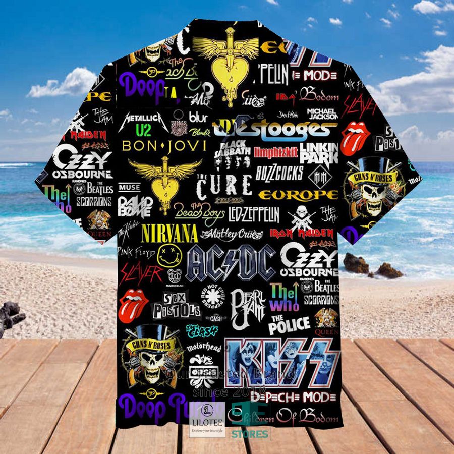 Rock Band Collage Hawaiian Shirt 3