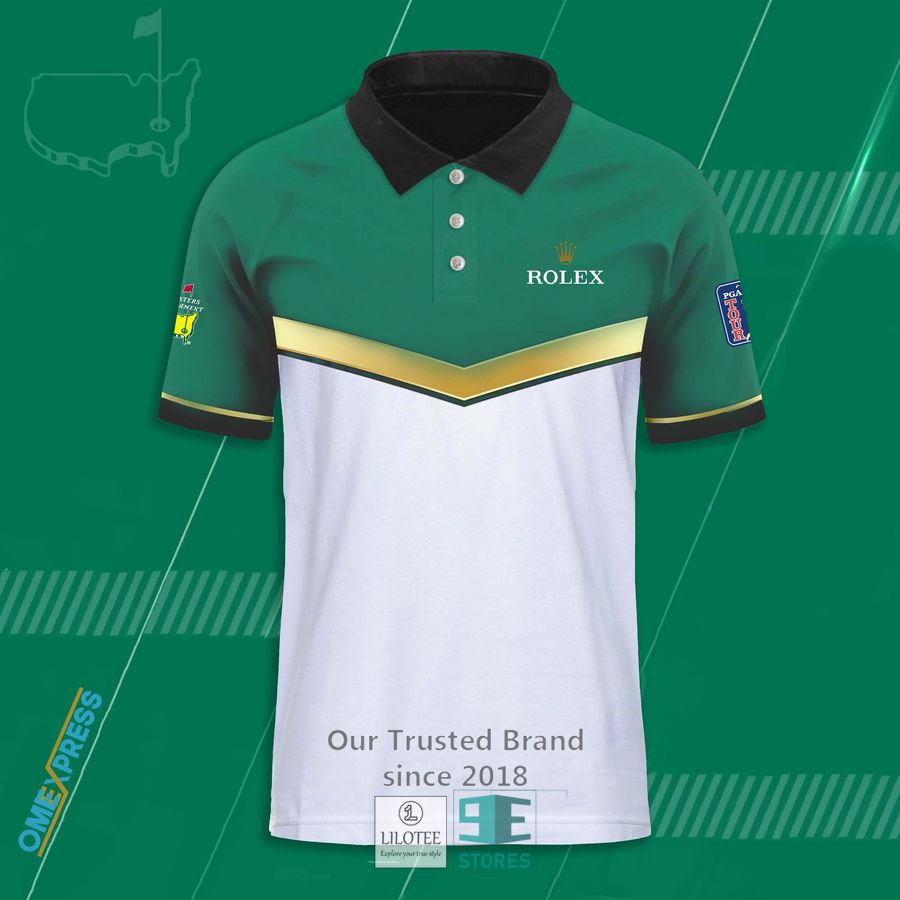 Rolex PGA Tour Masters Tournament Green Polo Shirt 3