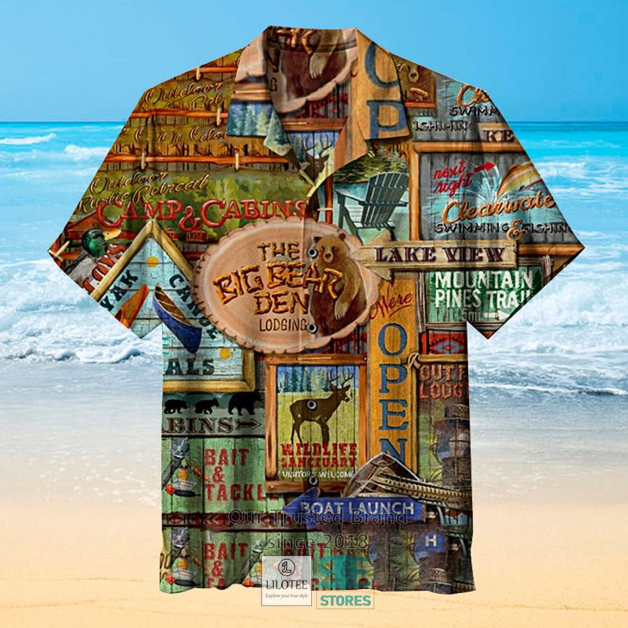 Rustic Lodge Rustic Signs 2 Casual Hawaiian Shirt 4
