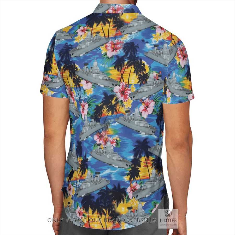 Sachsen-class frigate Germany Navy Hawaiian Shirt, Beach Shorts 3 Sachsen-class frigate Germany Navy Hawaiian Shirt, Beach Shorts - Image 3