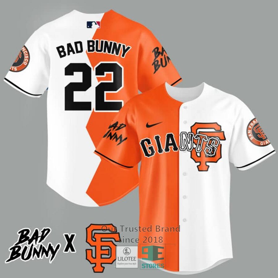 San Francisco Giants Bad Bunny 22 Baseball Jersey 2