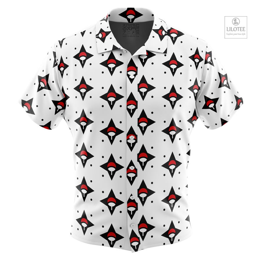 Sasuke Uchiha Naruto Short Sleeve Hawaiian Shirt 8
