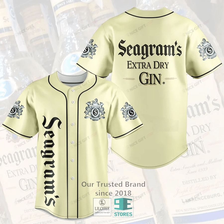 Seagram S Extra Dry Gin Baseball Jersey 3