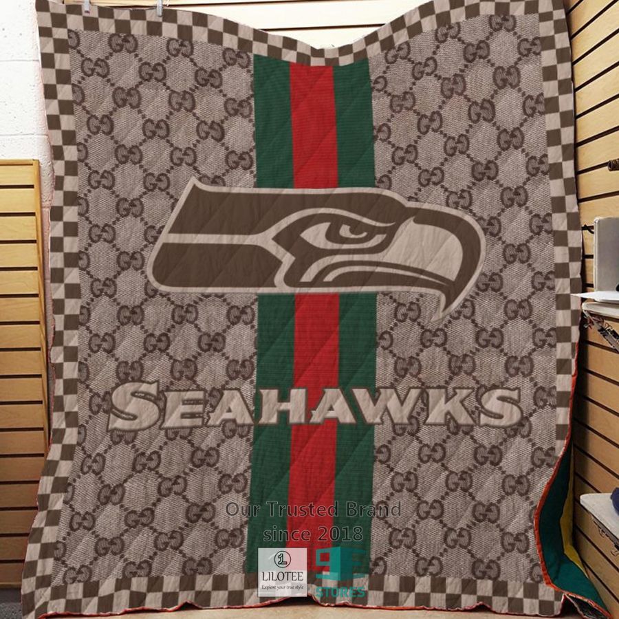 Seattle Seahawks Gucci NFL Quilt 7