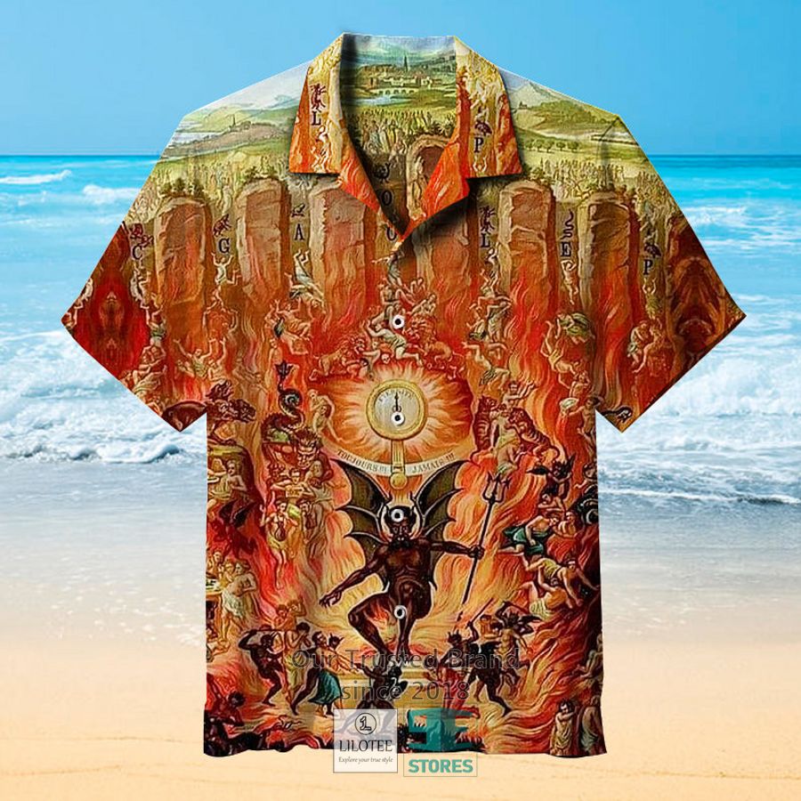 Seven Gates to Hell Casual Hawaiian Shirt 4