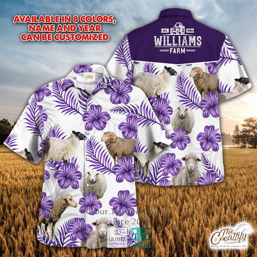 Sheep Flower Full Color Hawaiian Shirt 22