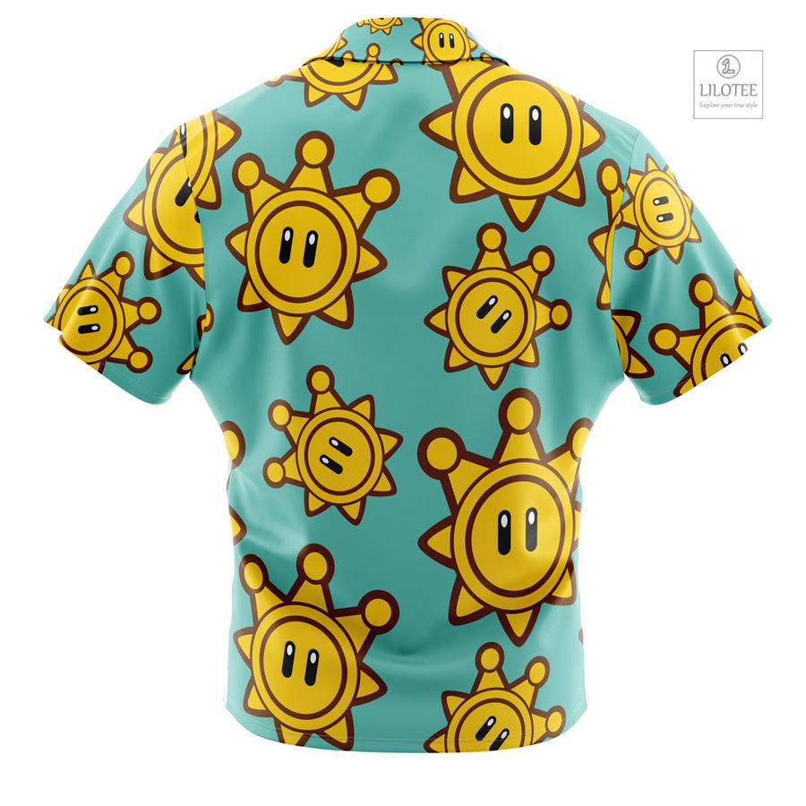 Shine Sprite Super Mario Sunshine Short Sleeve Hawaiian Shirt 12
