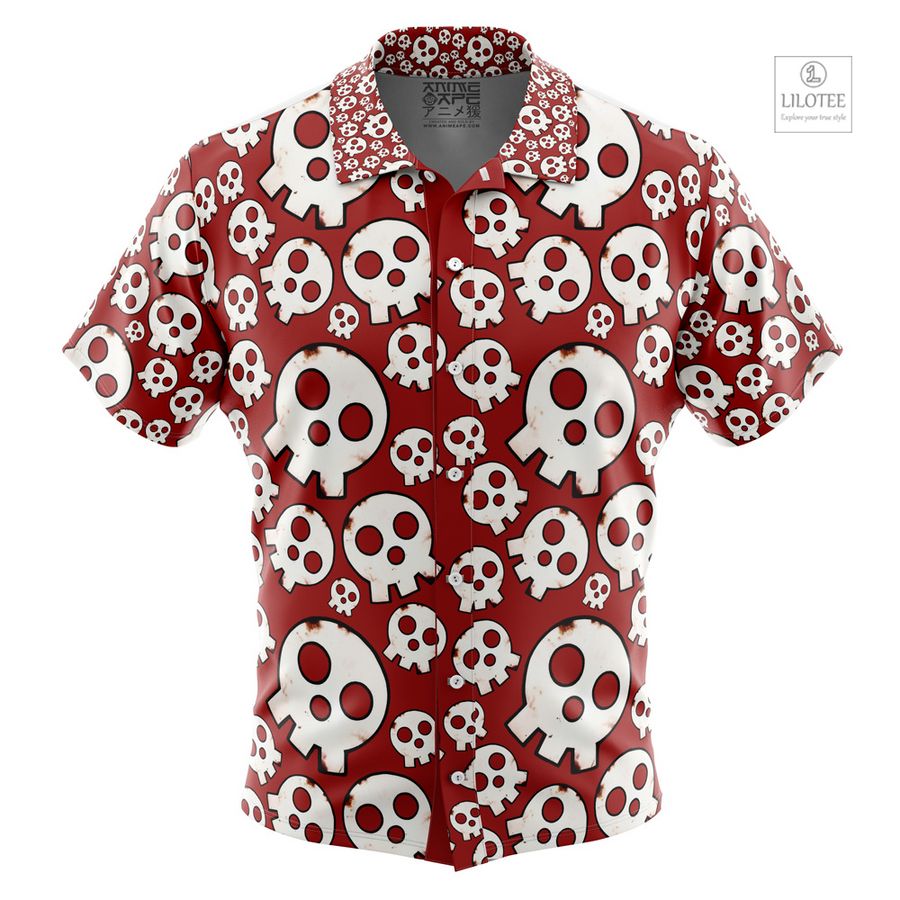 Skull Emblem Fire Force Short Sleeve Hawaiian Shirt 11