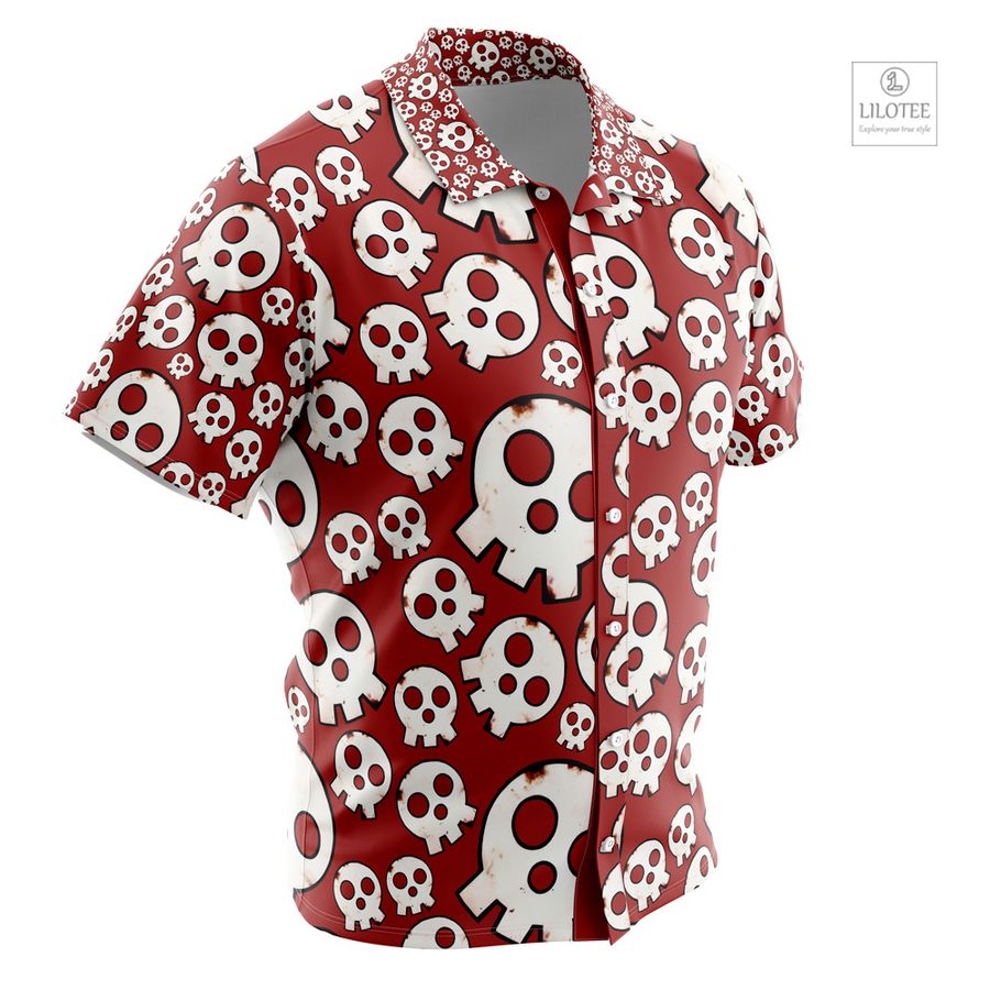 Skull Emblem Fire Force Short Sleeve Hawaiian Shirt 3