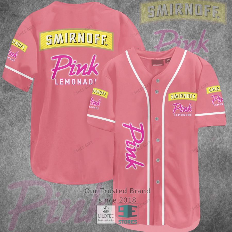 Smirnoff Pink Lemonade Baseball Jersey 3