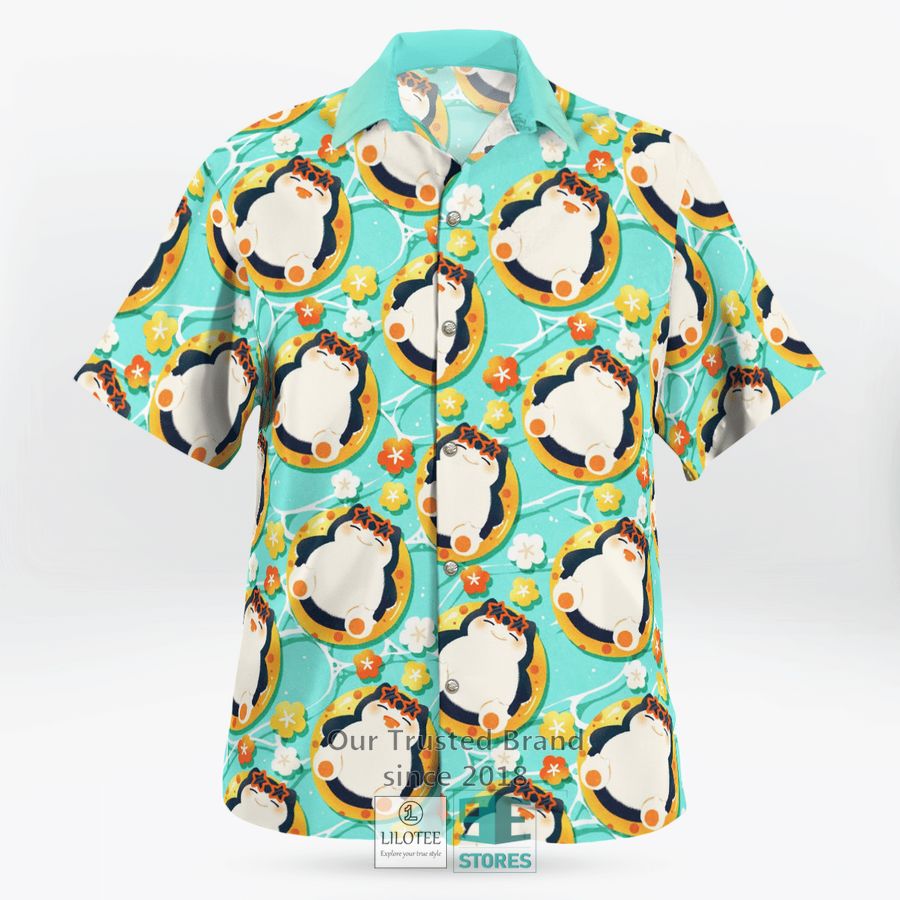 Snorlax On Vacation Beach Hawaiian Shirt, Short 13