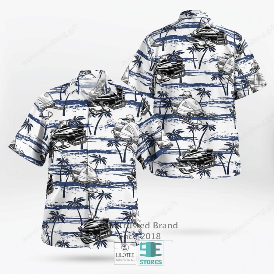 Snowmobile palm tree Hawaiian Shirt, Shorts 11