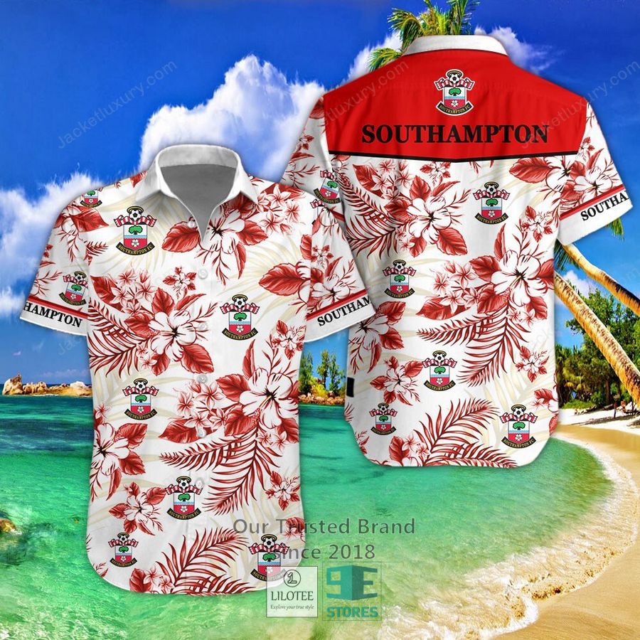 Southampton Hibiscus Hawaiian Shirt, Short 5