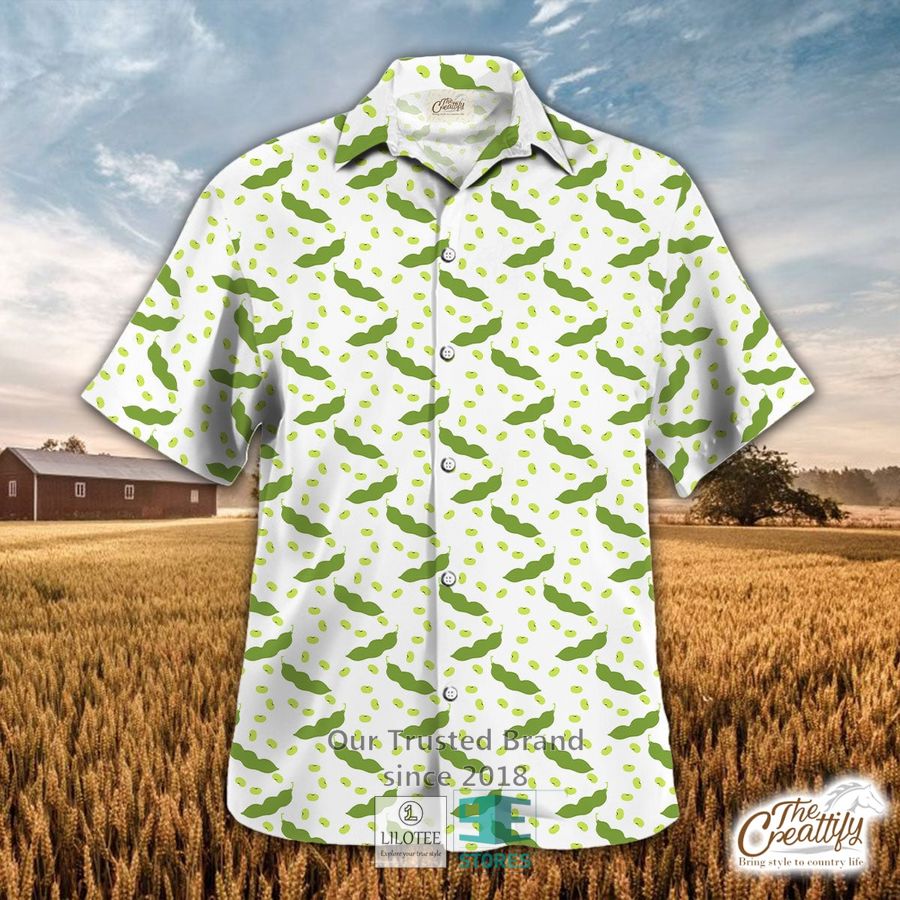 Soybean And Pod Green Pattern Hawaiian Shirt 9