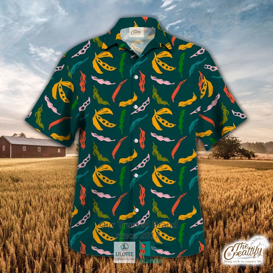 Soybean Color Pattern Hawaiian Shirt 8