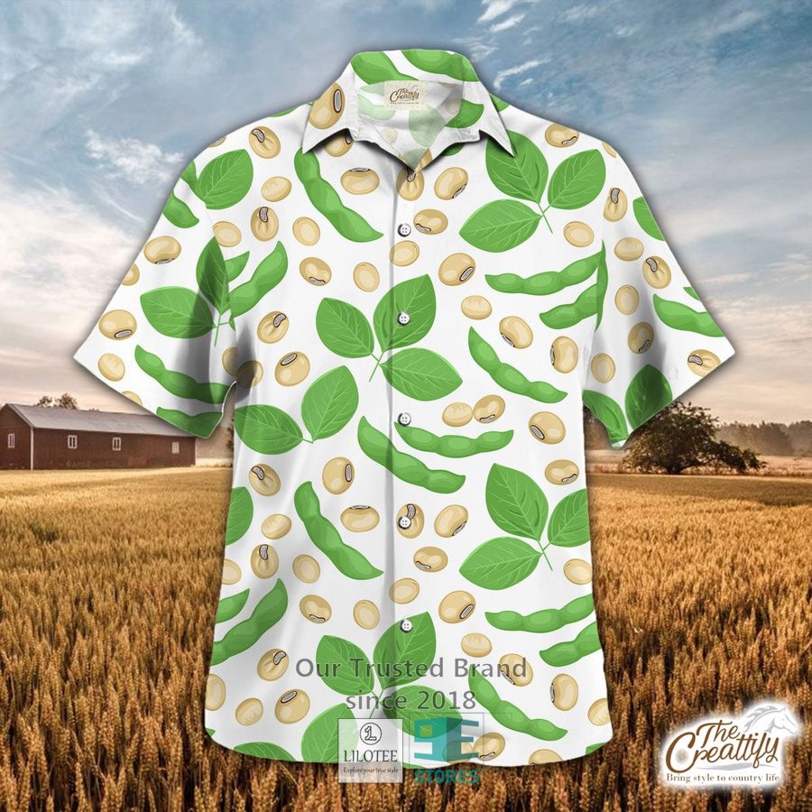 Soybean Leaves Pattern Hawaiian Shirt 9