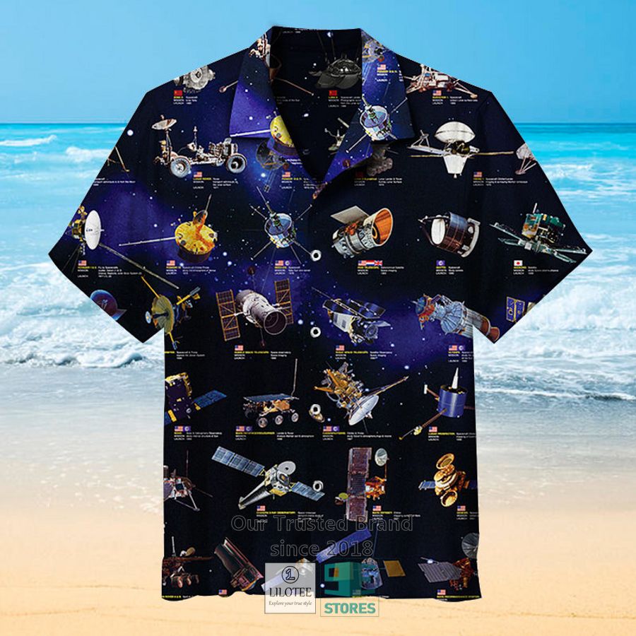 Space Explorers Casual Hawaiian Shirt 4