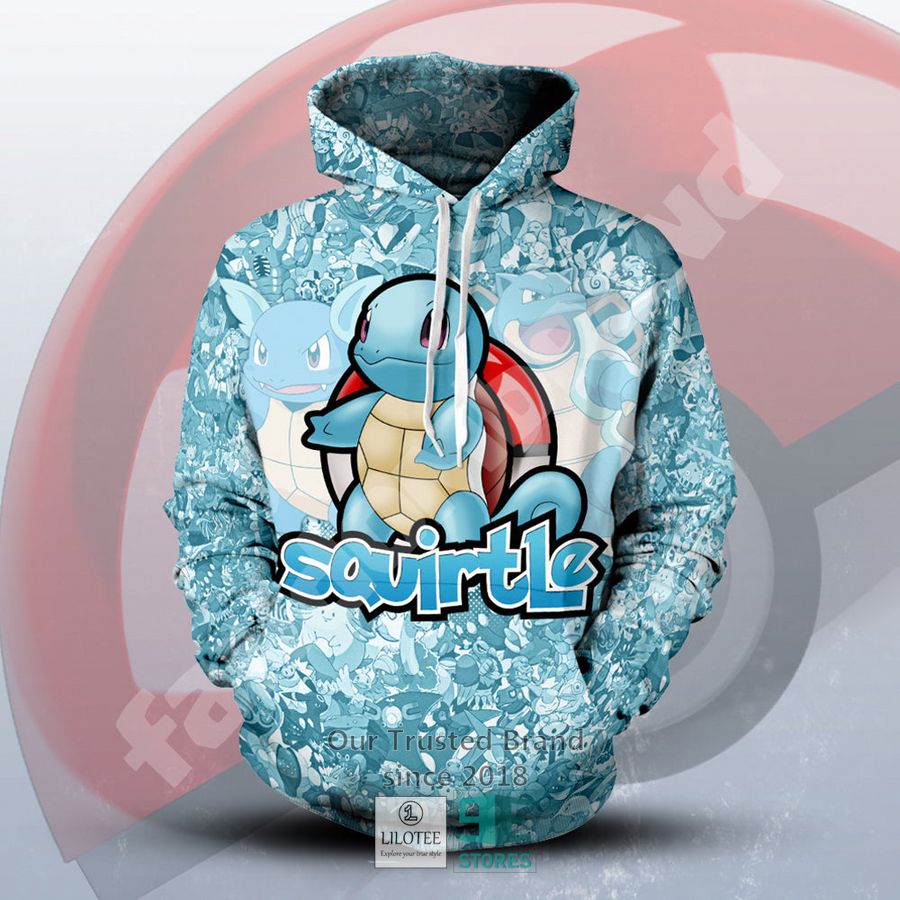 Squirtle Pokemon 3D Hoodie 6