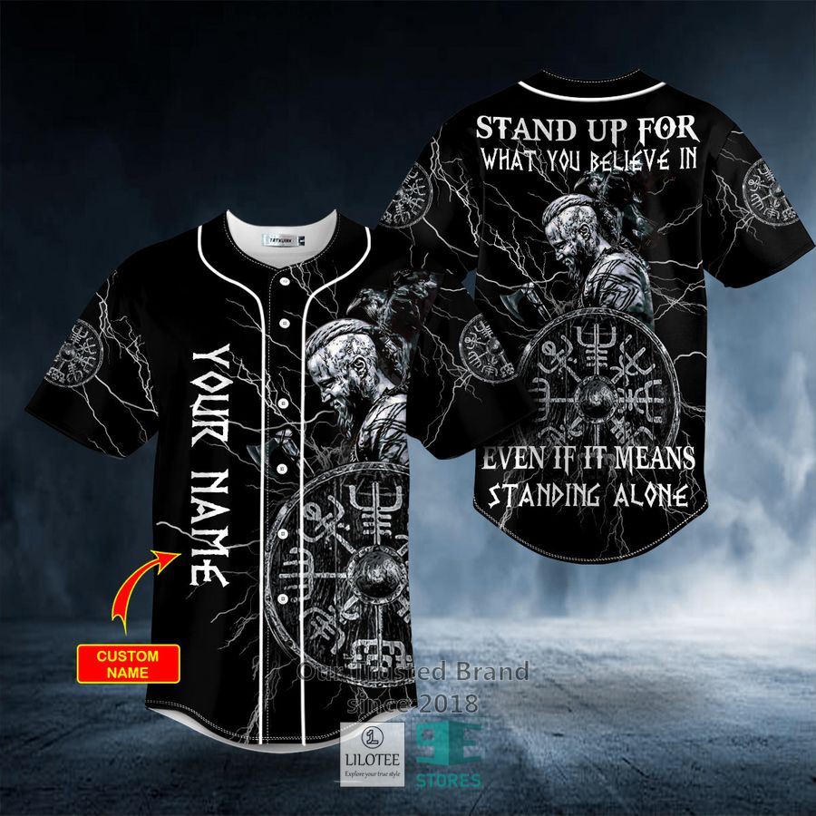 Stand Up For What You Believe In Warrior Viking Custom Baseball Jersey 9