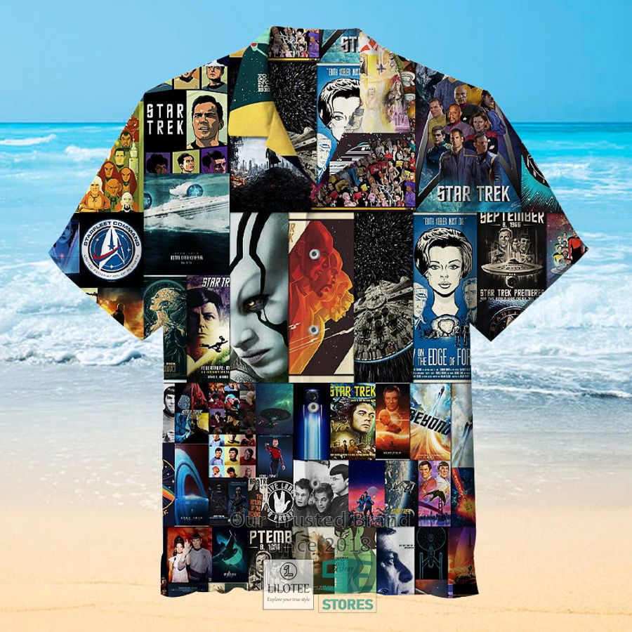 Star Trek Collage Casual Hawaiian Shirt 4