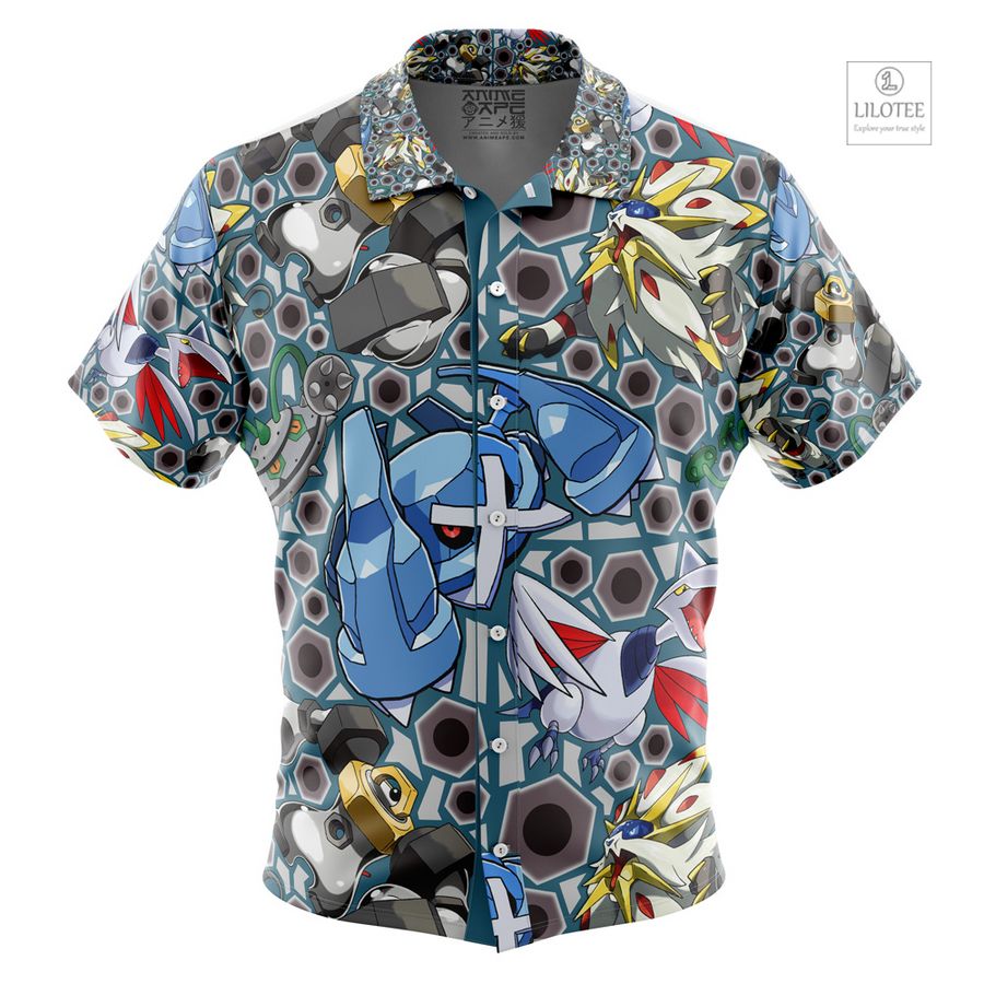 Steel Type Pokemon Short Sleeve Hawaiian Shirt 7